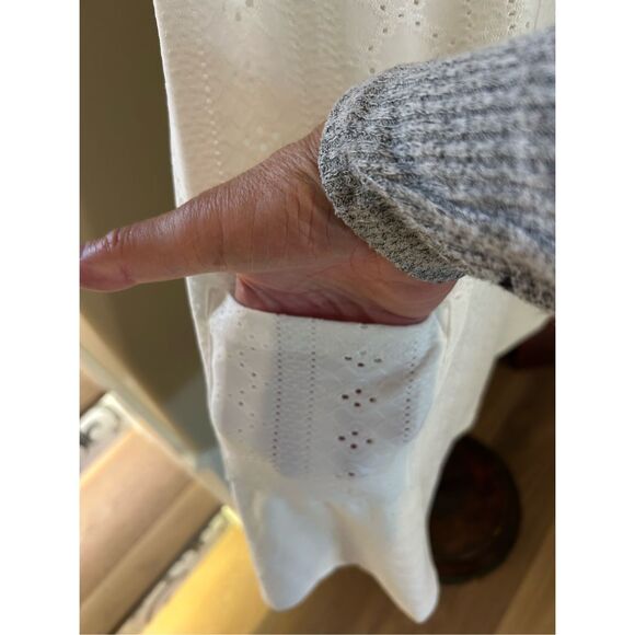 White Eyelet Knit Swimsuit Coverup NWT - Picture 4 of 5